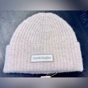 Favorite Daughter Soft Beige Knit Hat